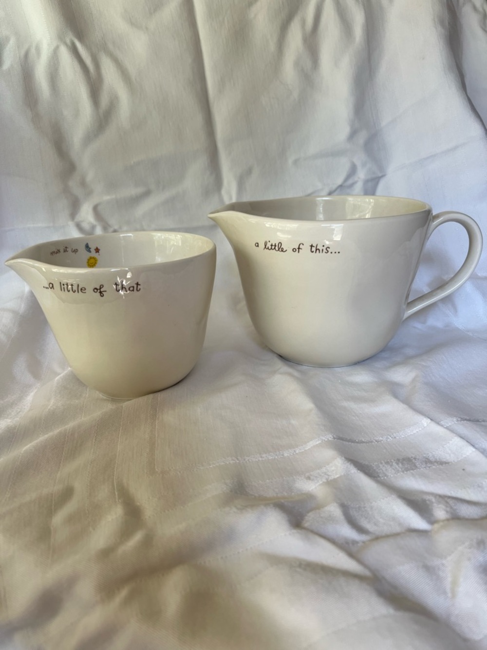 Hallmark Cream Ceramic Bowl with Gold Logo